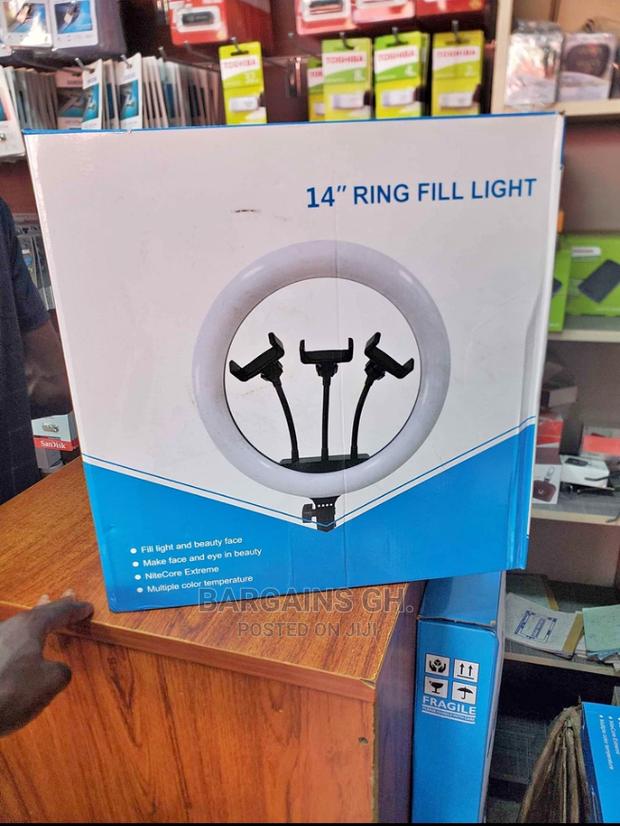 14 Inches RGB Ring Light With Stand and Remote · Photo 1
