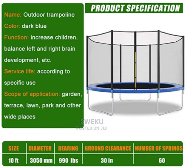 Tranpolin With Safety Net 10ft · Photo 4