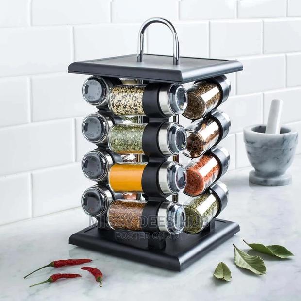 Rotary 16 Jars Spice Rack · Photo 4