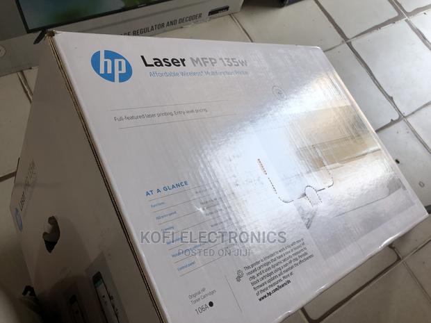 White HP Laser MFP 135w Printer · Photo 2