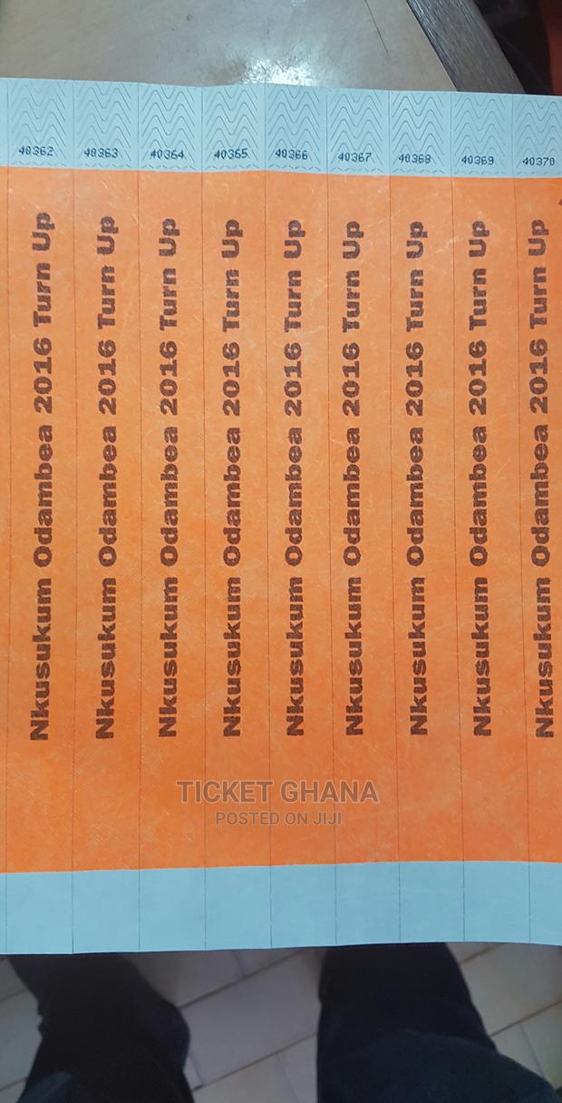 Secure Event Ticket Wristbands