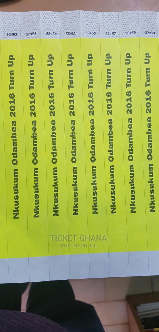 Secure Event Ticket Wristbands