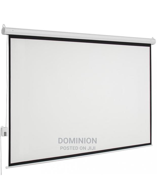 180cm/ 6 Feet/ 70"Top Edge Electronic Projector Screen · Photo 2