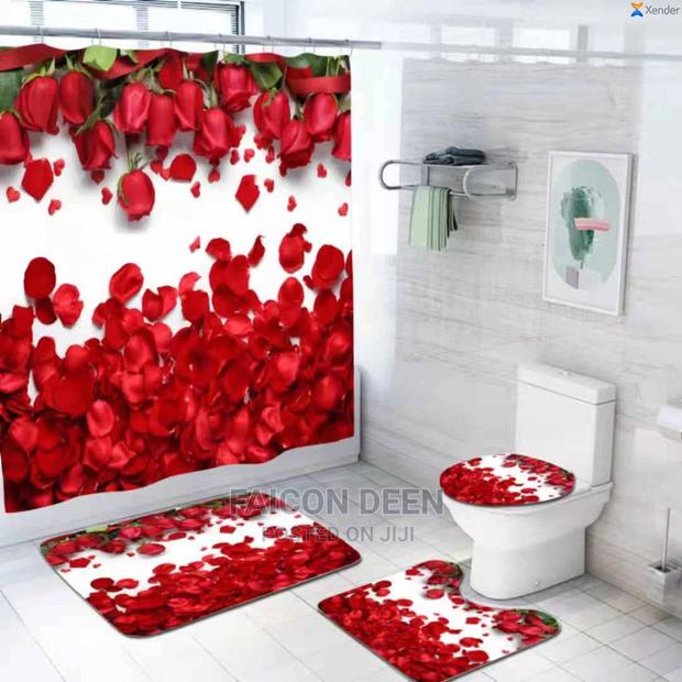 Shower Curtains + Toilet Set Matاalso in Diff Colors Design · Photo 1