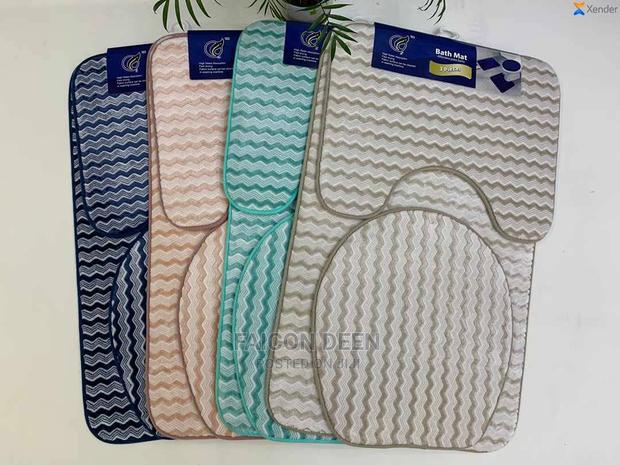 Bathroom Toilet Set Mat(Available in Diff Colors Designs · Photo 1