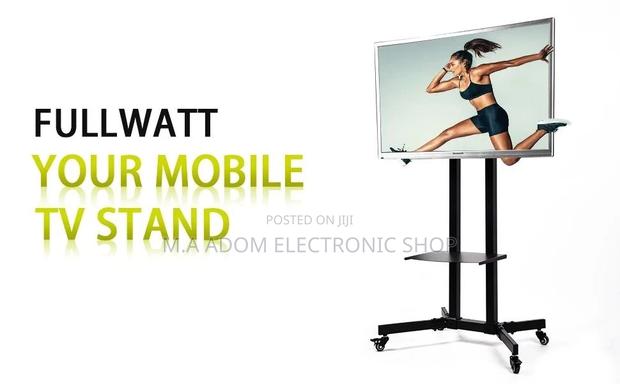Very Safety Easy to Install Mobile Tv Stand With Wheels · Photo 2
