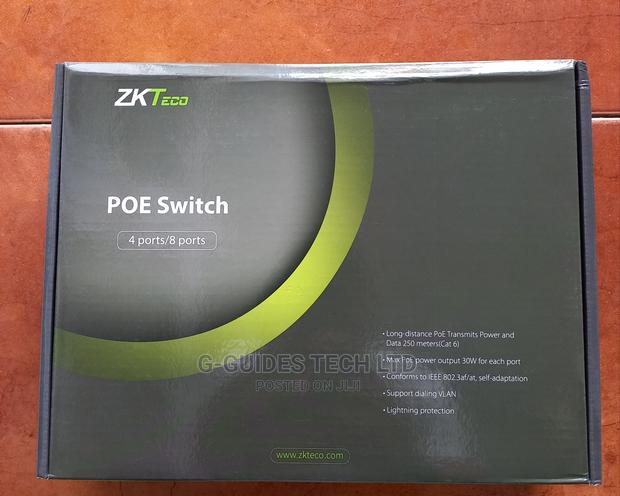 Zkteco 8-Port Poe Switch (Transmission Distance 250 Meters) · Photo 4