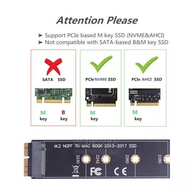 2013 - 2017 Macbook SSD Converter to M.2 Nvme photo 2