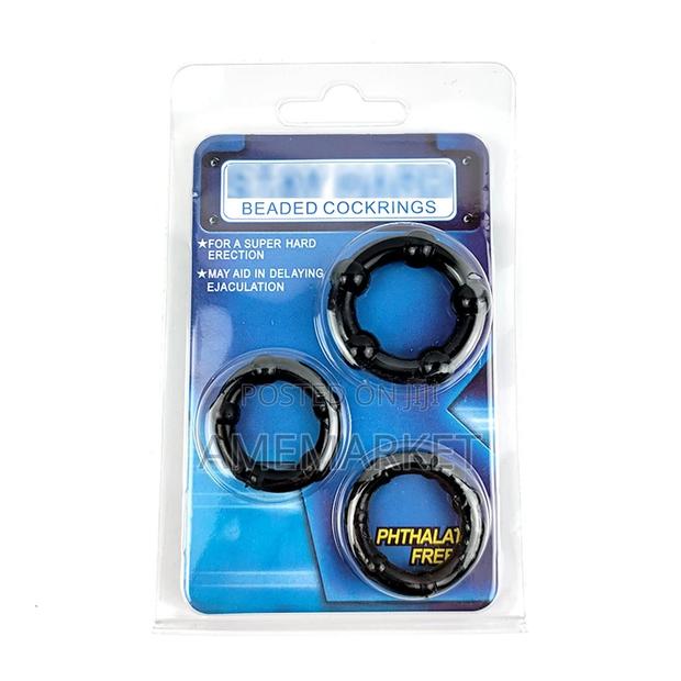 3 Pcs Set Penis Erection Beaded Cockrings. Delay Ejaculation · Photo 3