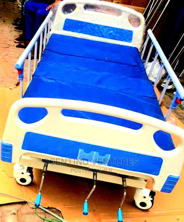 3 Crank Hospital Bed With Mattress and Accessories · Photo 2