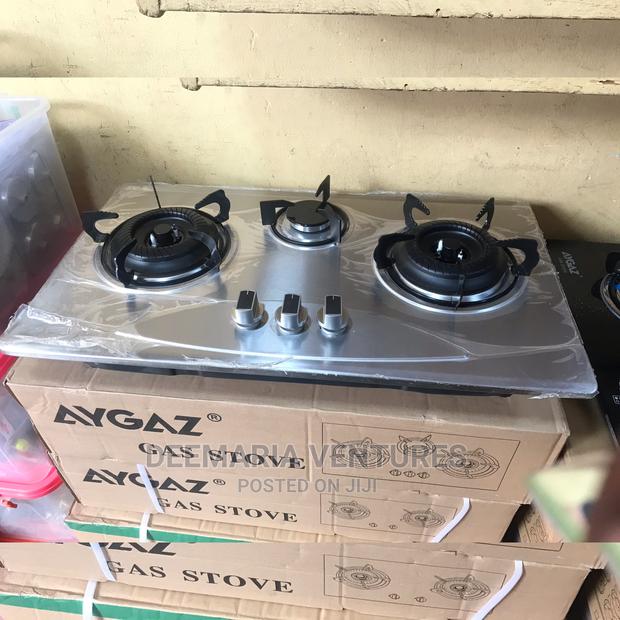 AYGAZ Built In 3 Burner Auto Ignition Stainless Top Gas Hob photo 2