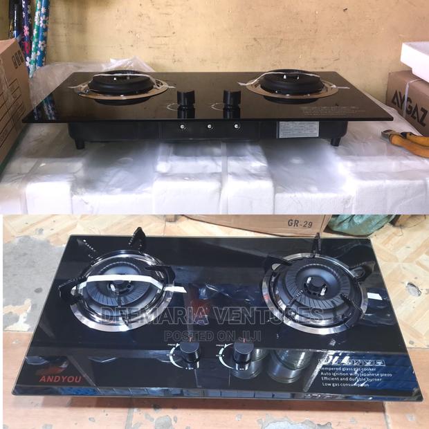 AYGAZ Built in 2 Burner Auto Ignition Glass Top Gas Hob photo 4