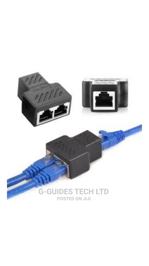 RJ45 Coupler Cat6 / Cat5e Ethernet Network Cable Joiner 2in1 · Photo 2