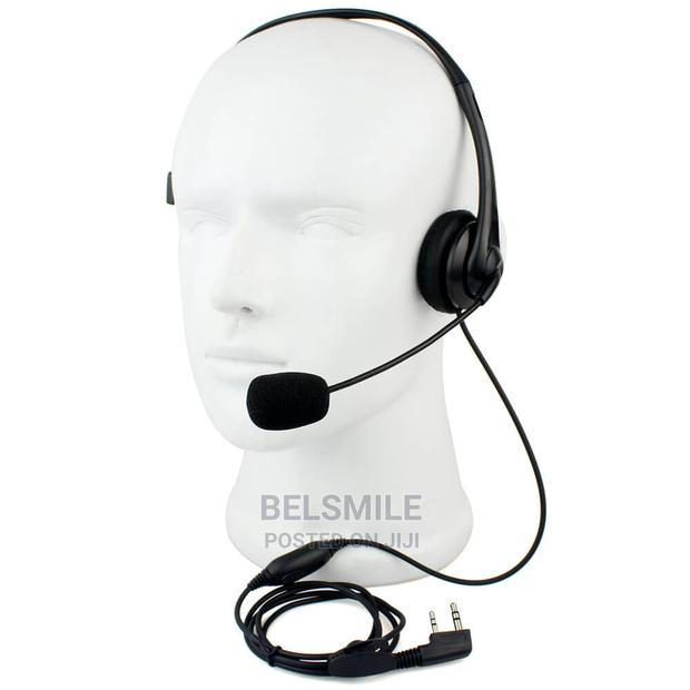 Retevis 2 PIN PTT Mic Headphone Headset for Walkie Talkie