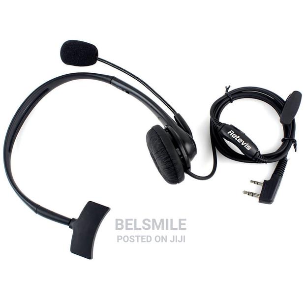 Retevis 2 PIN PTT Mic Headphone Headset for Walkie Talkie photo 2
