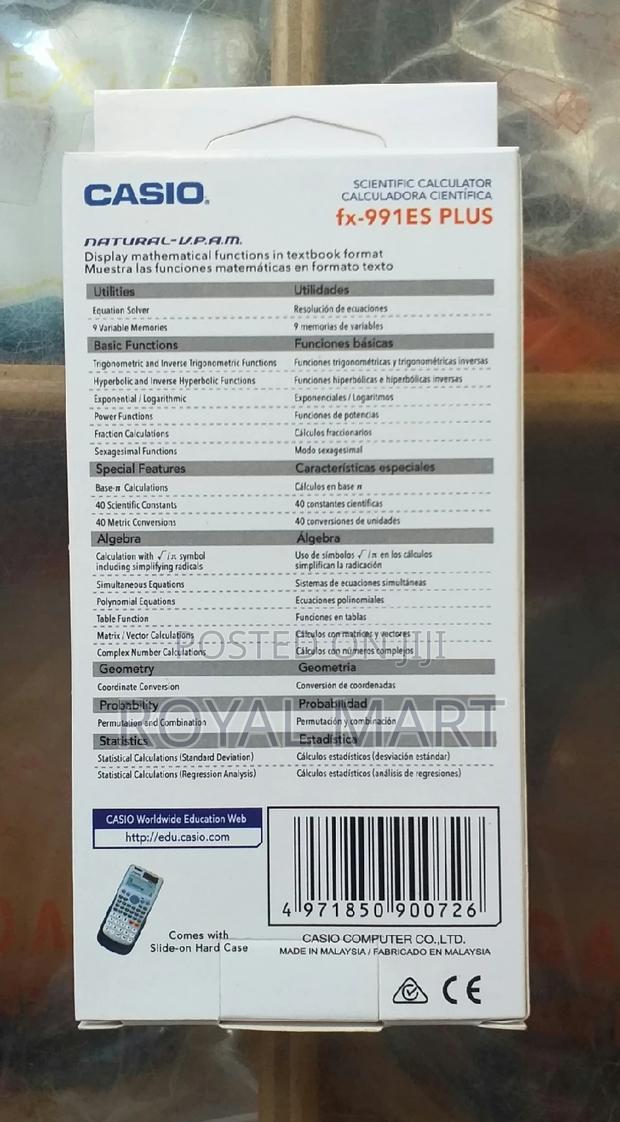 Fx 991ES Scientific Casio Calculator