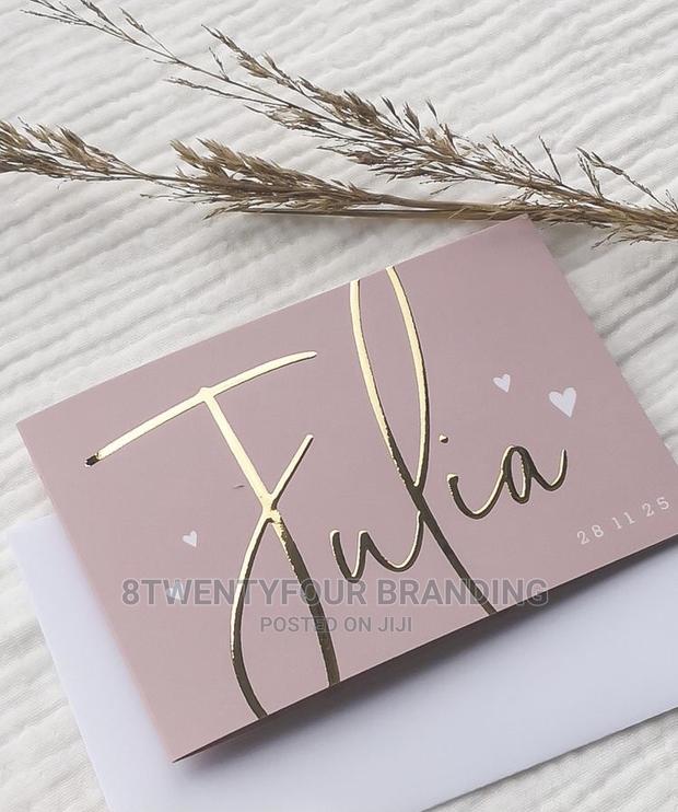 3D Printing on Cards (Gold, Silver, Rose Gold Etc.)