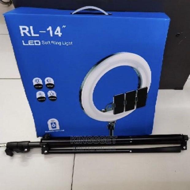 RL 14 Inches Ring Light With Stand,3holders,Remote photo 2