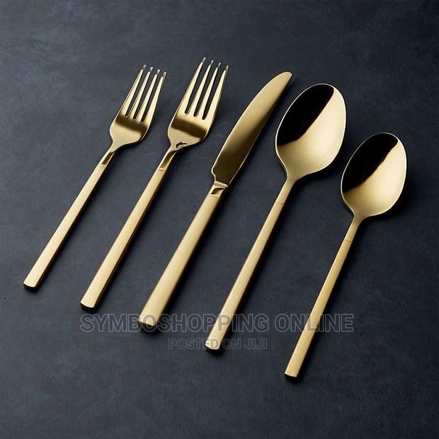20 Pc Skandia Flatware Satin Gold Service for 4 photo 3