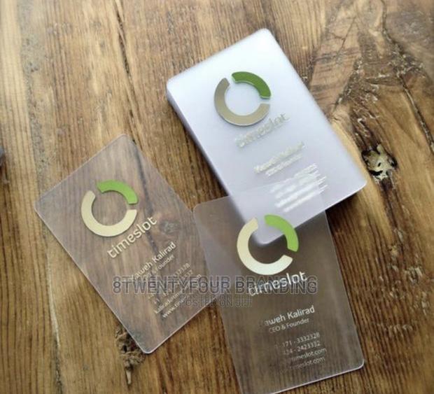 Flexible Luxury Pvc Transparent Cards (Call Cards 100pieces)