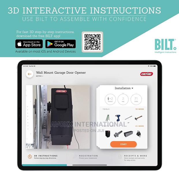 Genie 6072h-O Residential Wall Mounted Garage Door Opener