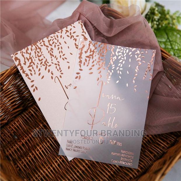 Wedding Cards (Flexible Transparent Plastic Card)