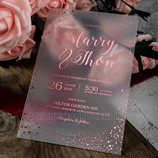 Wedding Cards (Flexible Transparent Plastic Card)