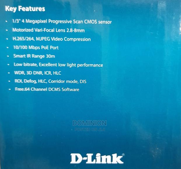 D-Link Dcs-F4724e Onvif 4mp IP Mini Vari-Focal CCTV Bullet · Photo 4