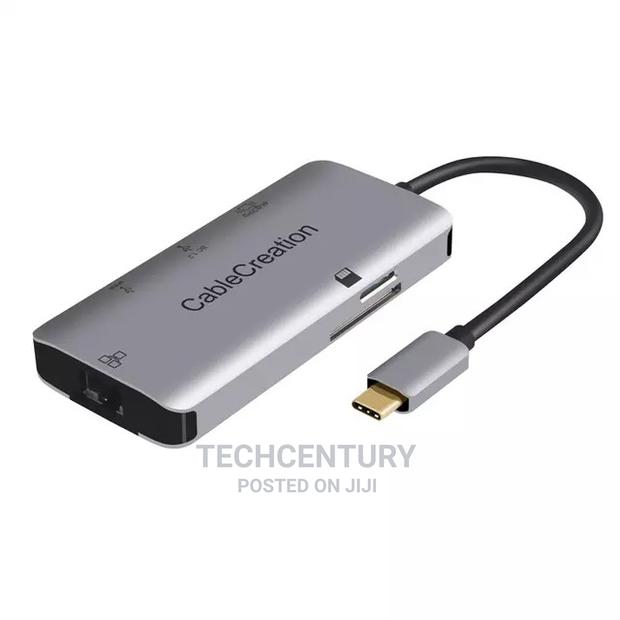 Cablecreation 6-in-1 Type C Hub for Macbook, Dell, HP.100W
