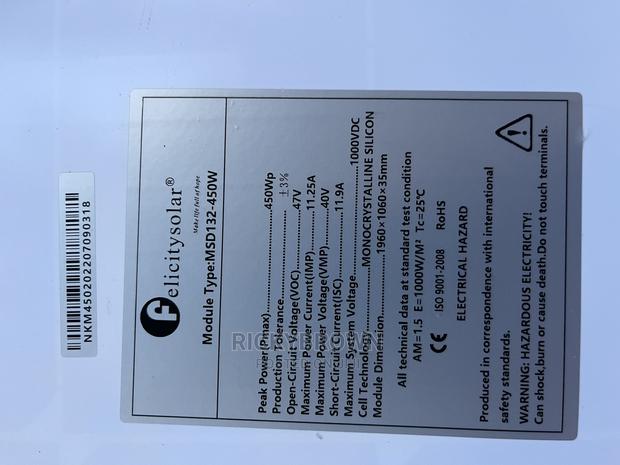 450watts FELICITY Solar Panels photo 2