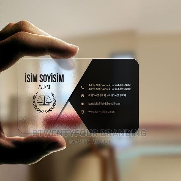 Flexible Luxury Pvc Transparent Cards (Call Cards 100pieces)