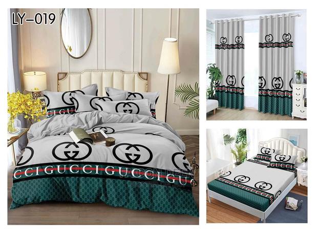 Quality Duvet Cover + Curtains(8pcs in 1)In Diff Colours · Photo 1