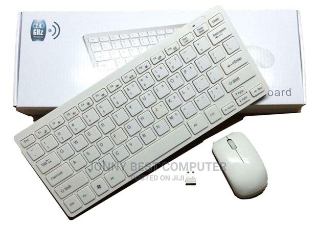 Mini White Wireless Keyboard and Mouse 0 · Photo 3