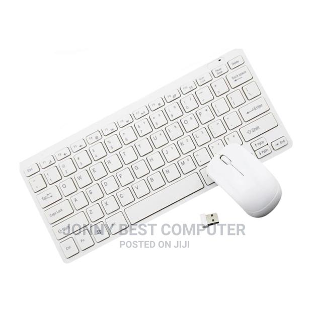 Mini White Wireless Keyboard and Mouse 0 · Photo 4