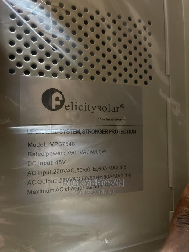 48v 7.5kva Felicity Power Inverter photo 2
