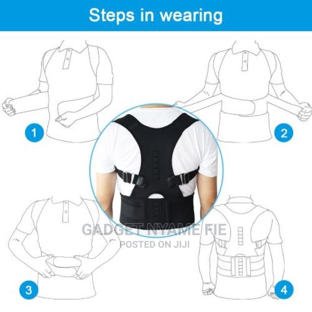 Magnetic Posture Corrector Corset Back Brace Back Belt-Black · Photo 4