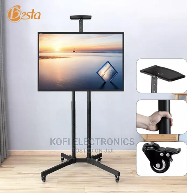 Modern Traditional Titanium Steel Adjustable Shelve TV Stand · Photo 2