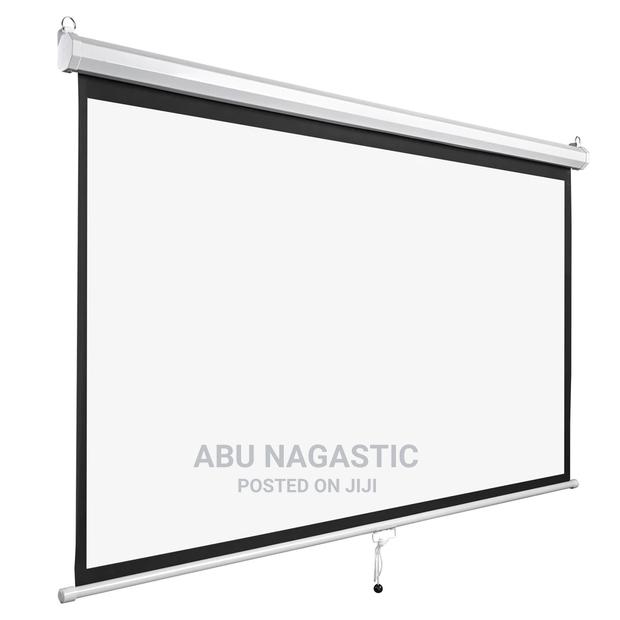 Manual Pull Down 180x180 Projector Screen · Photo 3