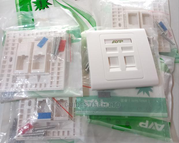 Avp Double Faceplate With Keystone Jack, Double Wall Socket · Photo 4