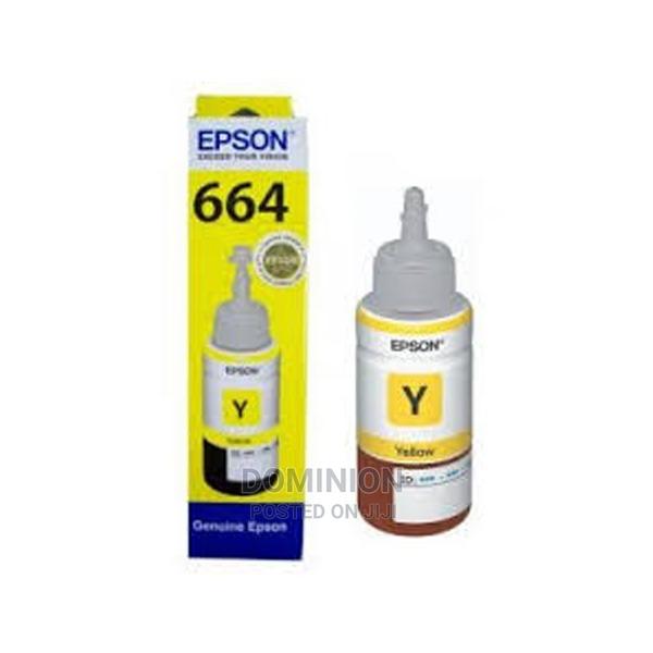 Epson T664 Yellow Original Ink Bottle · Photo 2