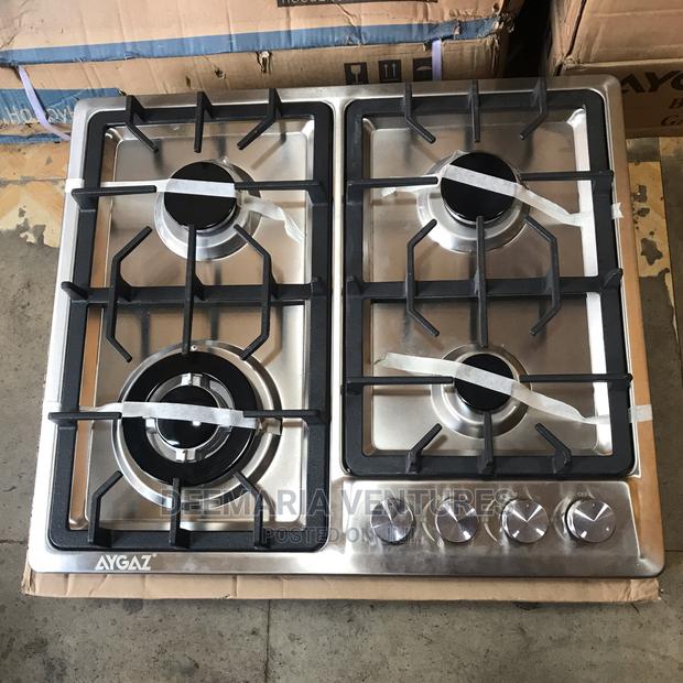 AYGAZ Built in 4 Burner Auto Ignition Stainless Top Gas Hob photo 2