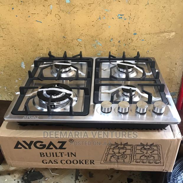 AYGAZ Built in 4 Burner Auto Ignition Stainless Top Gas Hob photo 4
