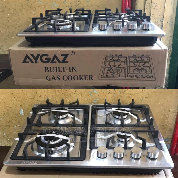 AYGAZ Built in 4 Burner Auto Ignition Stainless Top Gas Hob