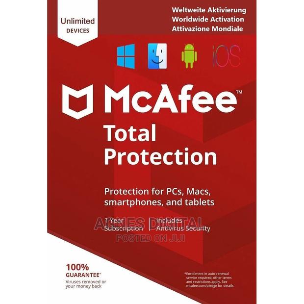 McAfee Total Protection License for Unlimited Devices 1 Year · Photo 2