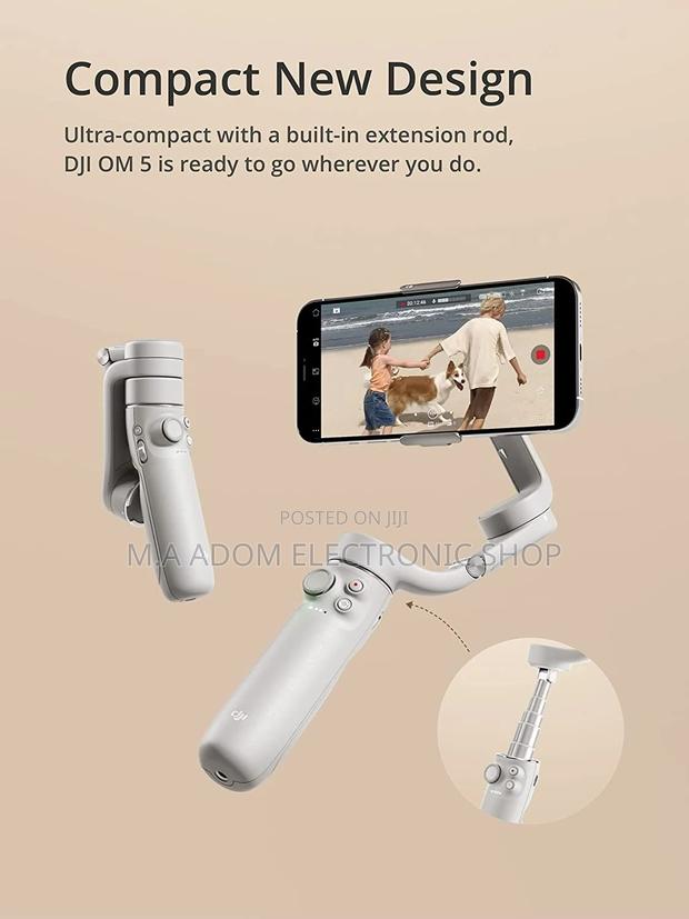 DJI OM 5 Smartphone Gimbal Stabilizer, 3-Axis Phone Gimbal · Photo 3