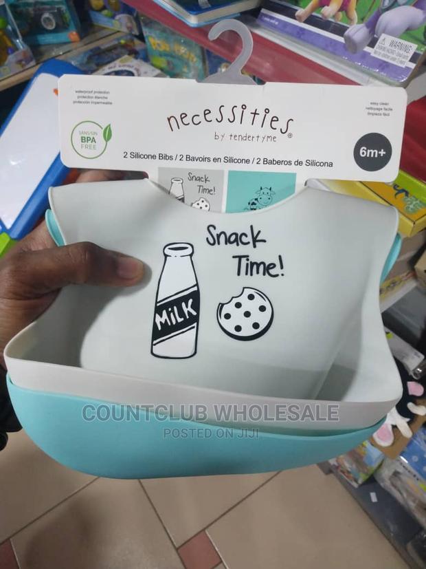 Necessities 2 Silicone Bibs (Bpa Free) · Photo 4