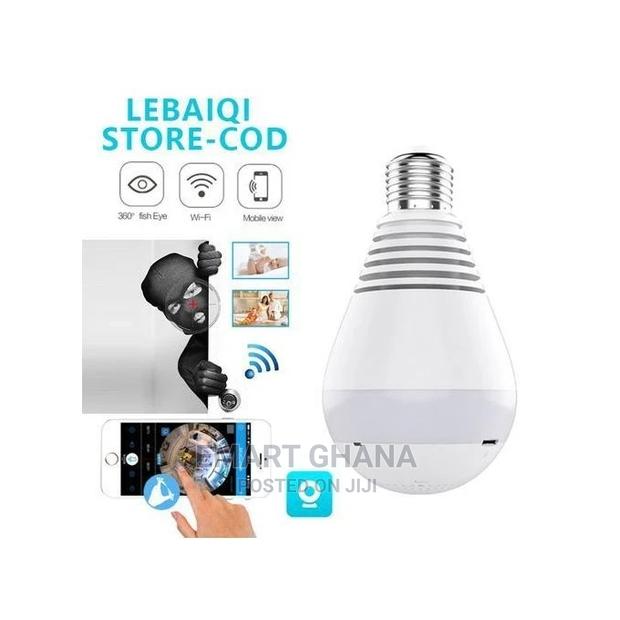 Hd 1080p Smart 360 Degree Security CCTV Light Bulb - White photo 2