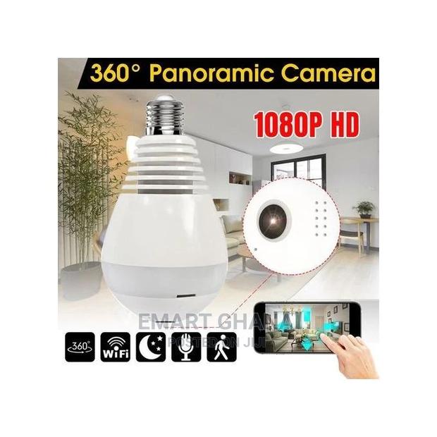 Hd 1080p Smart 360 Degree Security CCTV Light Bulb - White photo 4