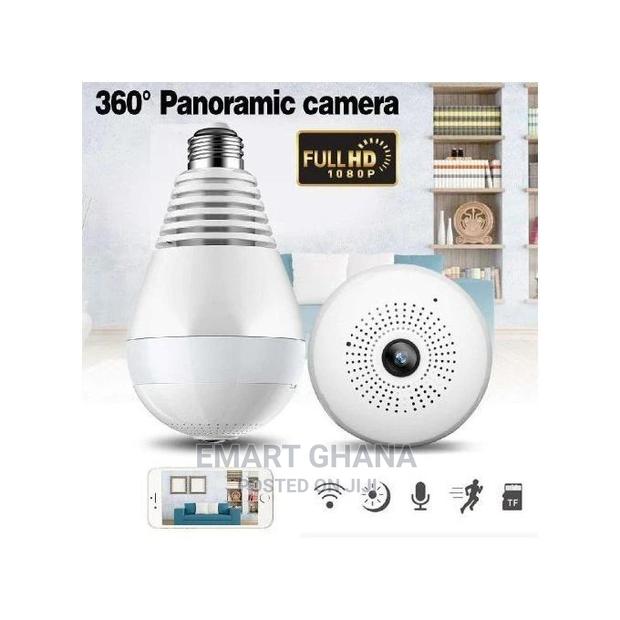 Hd 1080p Smart 360 Degree Security CCTV Light Bulb - White