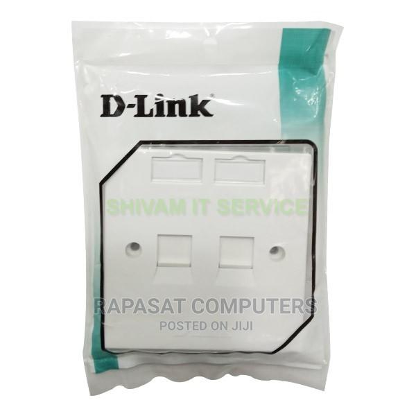 Dlink Dual Face Plate (White)